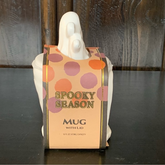 Spooky Season Ghosts on Tombstone 16oz Topper Mug - Picture 8 of 8